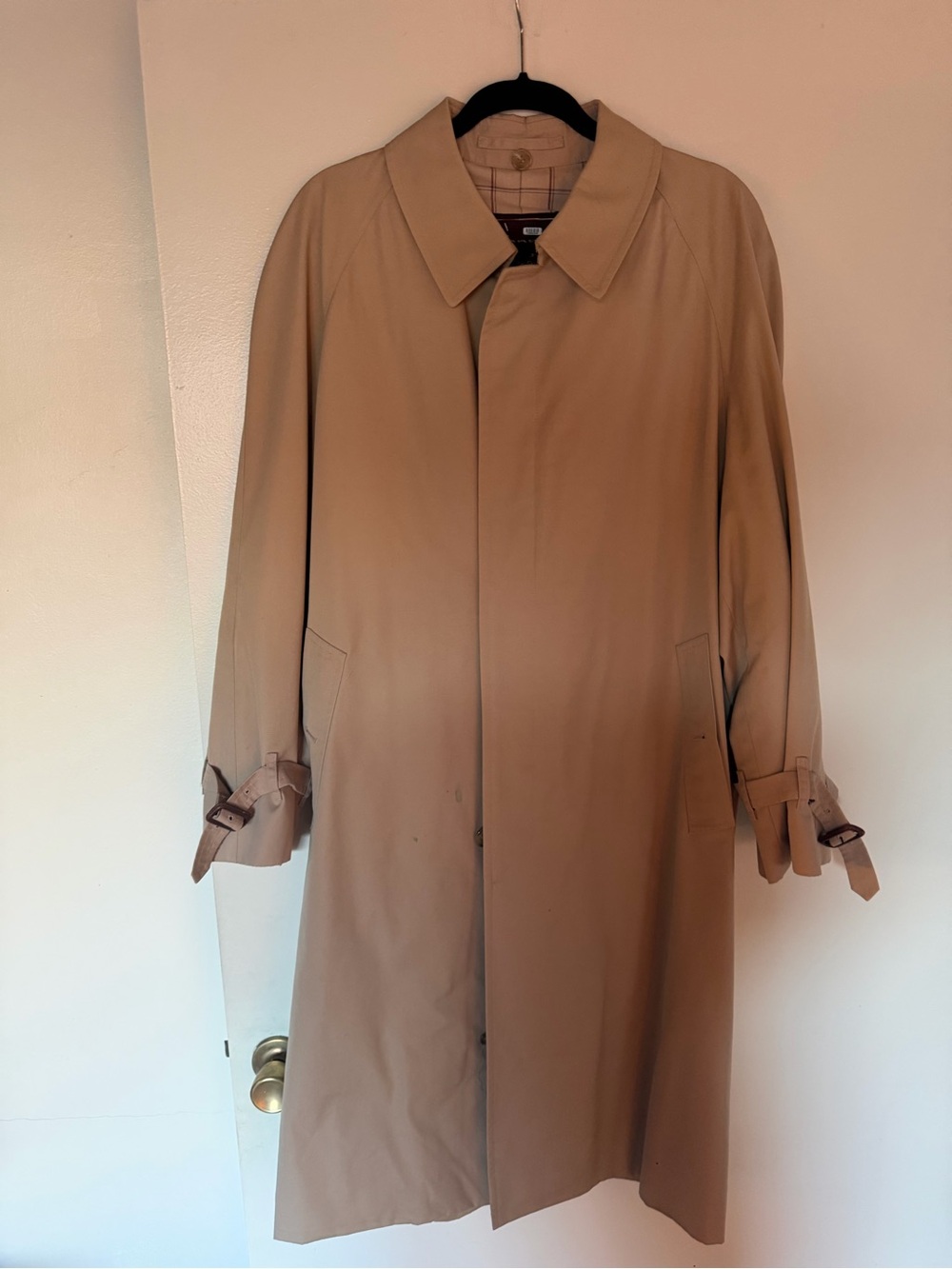 Chaps Tan Classic Trench Coat
